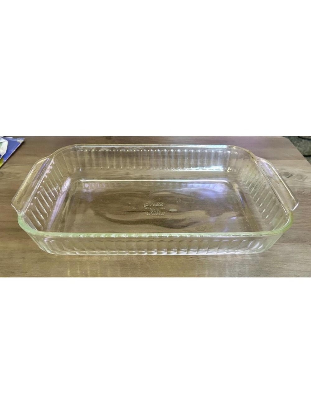 Vintage Pyrex 233-S 3 Quart Clear Glass Rectangular Casserole Dish